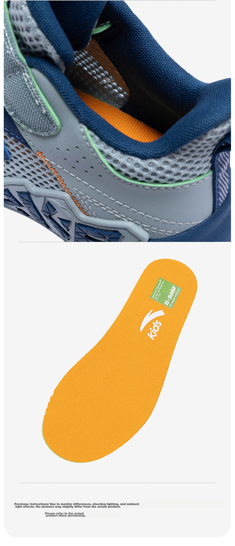 Anta Kids Boys Sports Shoes 2026 Summer Breathable Mesh Durable Cement Basketball Shoes A12629970 30